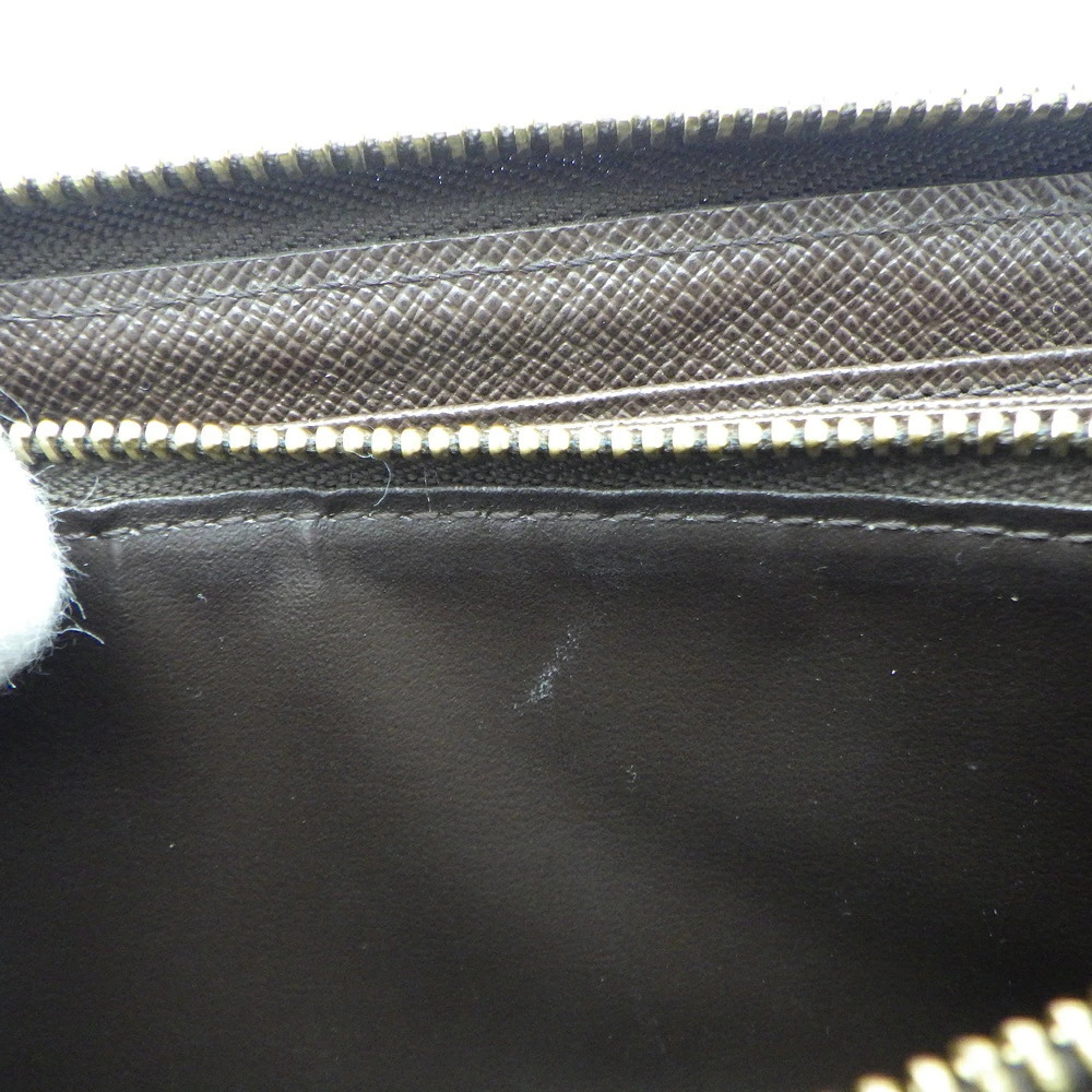 LOUIS VUITTON Zippy Wallet Round Zipper Long Damier Ebene Brown